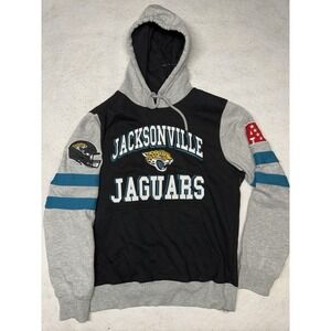 NFL Team Apparel Official Jacksonville Jaguars Gray Hoodie Sweatshirt Size Small